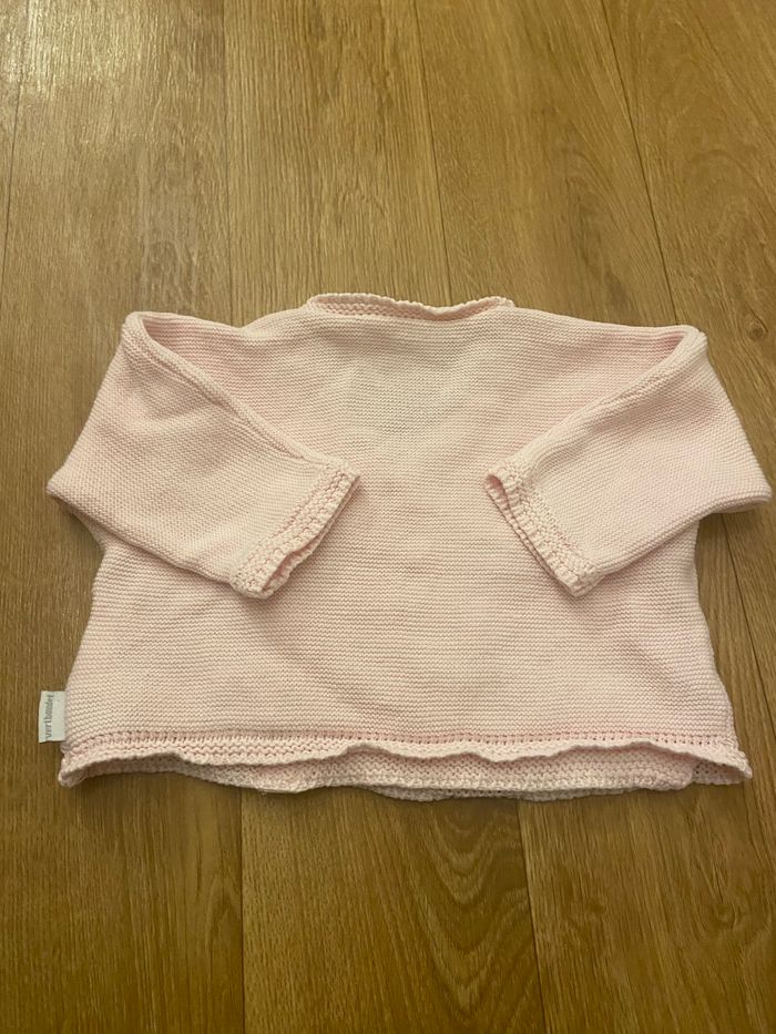 Gilet brassière rose 0/1M - photo numéro 2