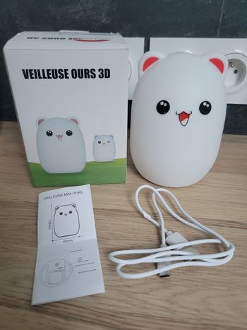 Veilleuse ours silicone 
