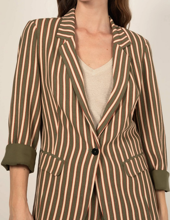 Blazer rayé Maison Captain T.38