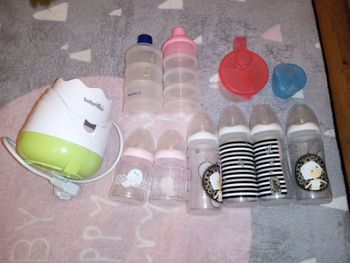 Lot chauffe biberon et biberon