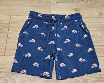 Short bleu à motifs garçon - Taille 3 ans