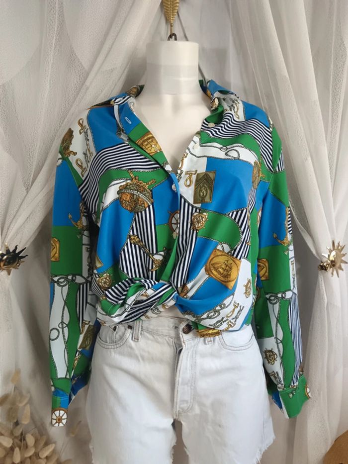 Burberrys | Chemise motif marin |   t. 38 - photo numéro 2