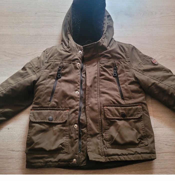 Manteau double 3-4 ans très bonne état - photo numéro 2