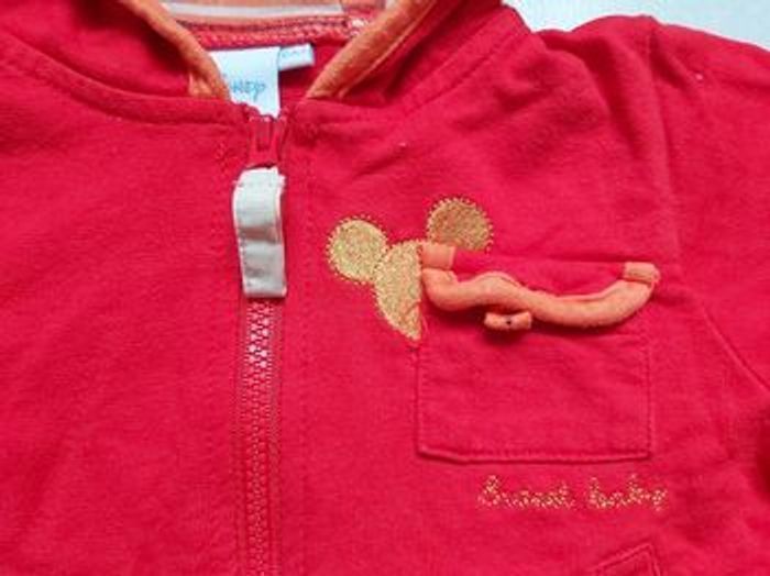 Pull à capuche Mickey 6 mois - photo numéro 2