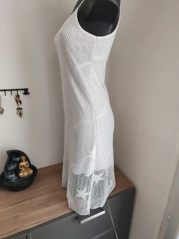 Robe blanche maille taille 36 - photo numéro 2