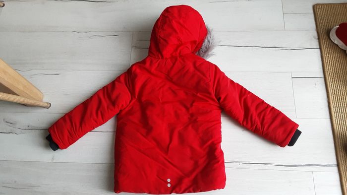 Vêtement garçon anorak manteau hiver rouge à capuche Okaidi 6 ans - photo numéro 6