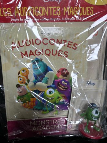 Figurine + Livre Monstres Academy n 52 Les Audiocontes Magiques Disney Altaya