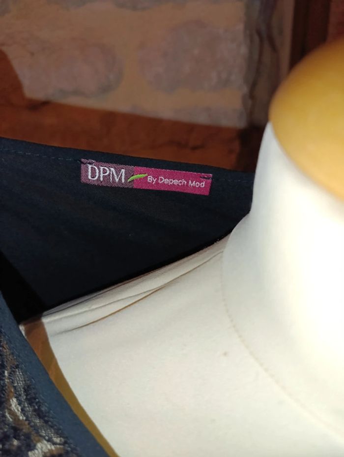 Jolie blouse manches 3/4 avec dentelle et dentelle au dos marque DPM taille 40 - photo numéro 4