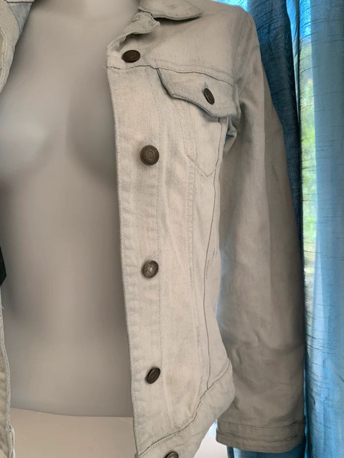 Veste en jean Esprit bleu clair taille 38 - photo numéro 3