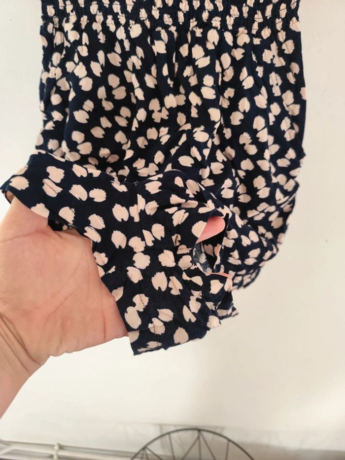 Combishort été bleue tâches blanches - photo numéro 4