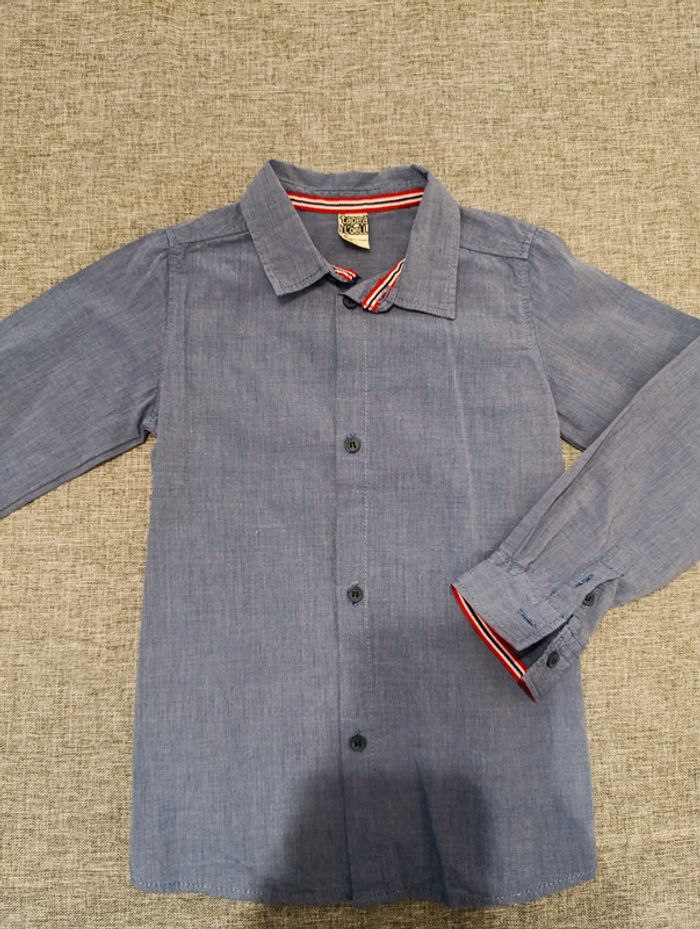 Chemise tape à l'oeil 5 ans bleu blanc rouge