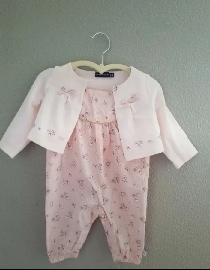 Ensemble sergent major combi pantalon boléro 3 mois - photo numéro 2