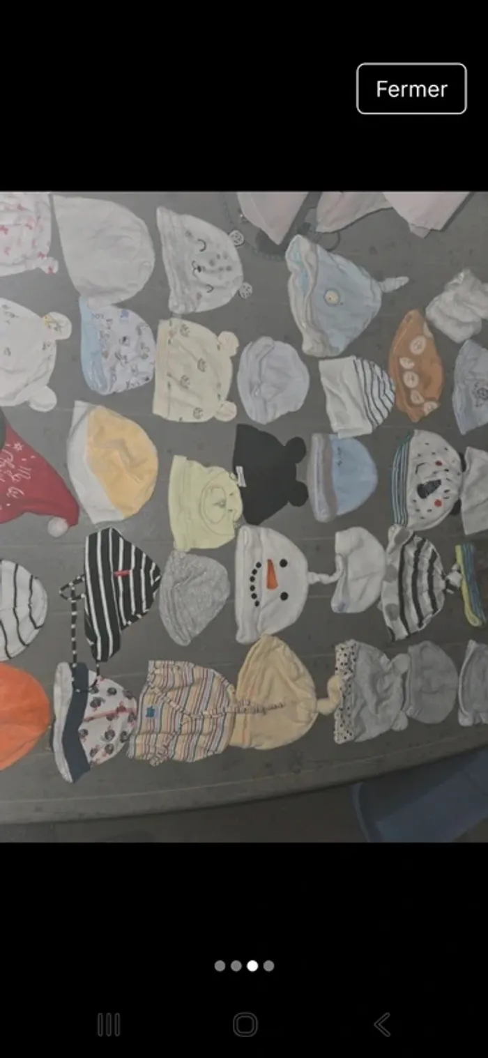 Gros lots de bonnets naissance - photo numéro 3