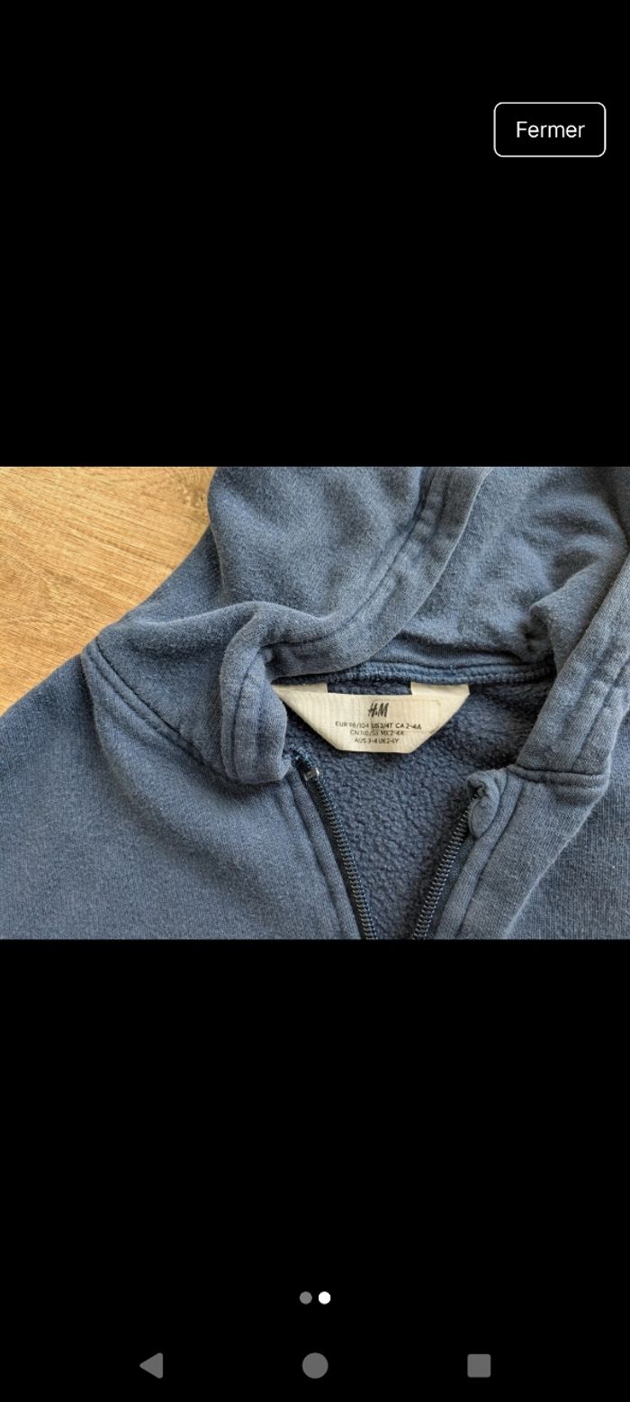Sweat zippé à capuche H&M - photo numéro 2