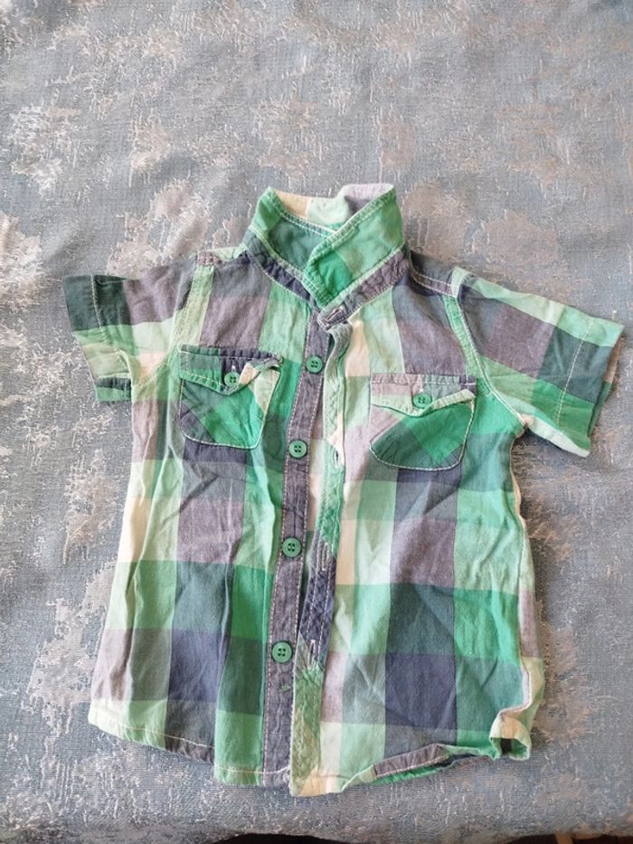 Chemise garçon manche courte