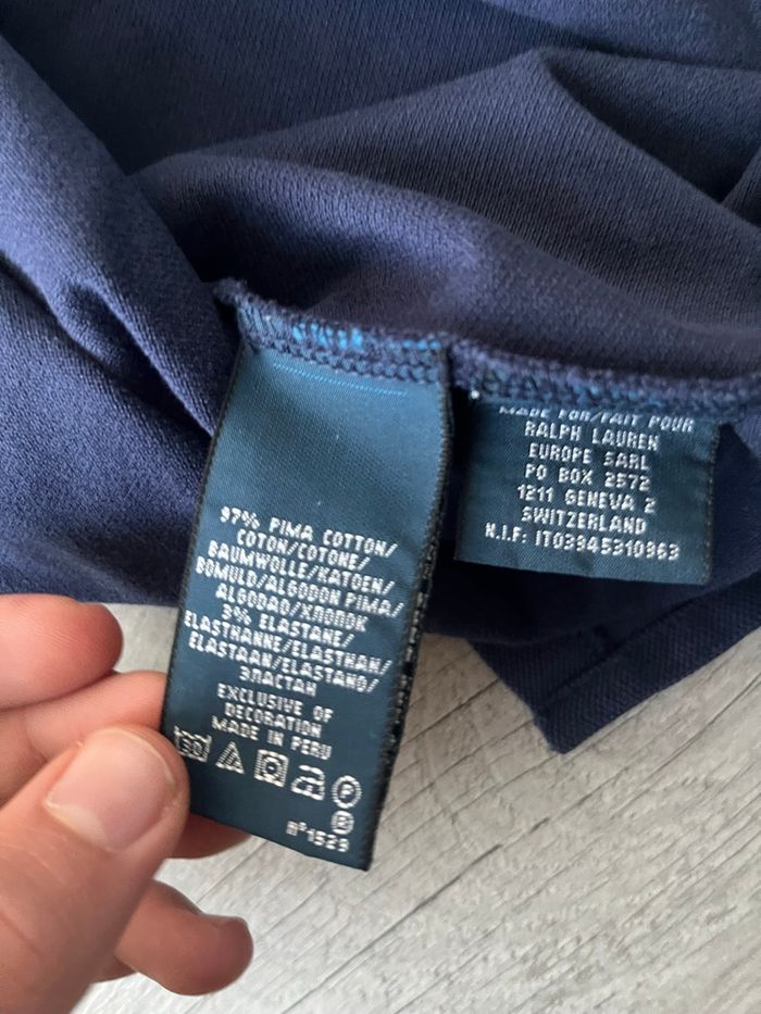 Polo Ralph Lauren Femme XS Bleu Marine Vert - photo numéro 5