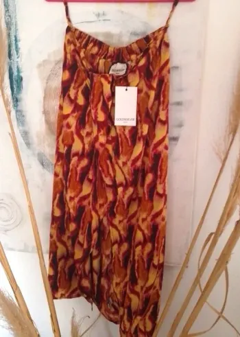 jupe longue taille 2 gold & silver paris - 100% viscose
