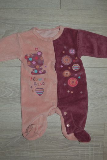 Pyjama naissance fermeture devant