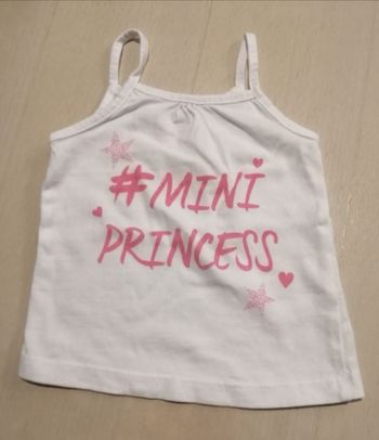 Tee shirt à bretelle 3 mois