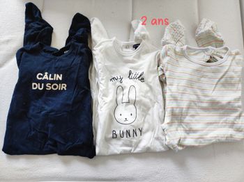 Lot pyjamas 2 ans