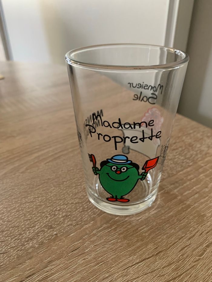 Verre Monsieur sale madame proprette - photo numéro 2