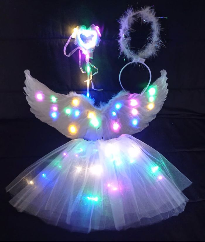 Déguisement ailes ange LED 3-6ans