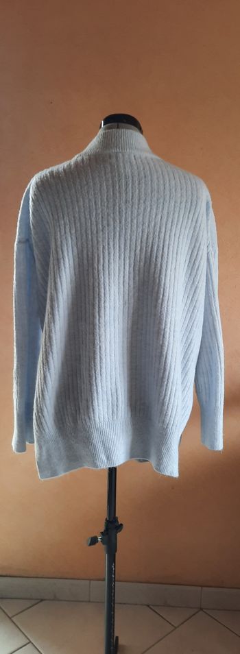 Pull chaud bleu clair oversize, femme, H&M, taille XS