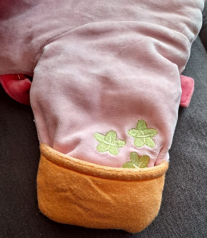 combipilote nid d'ange manteau et bonnet dim dam doum papillons de katerine roumanoff 1mois 3mois - photo numéro 2