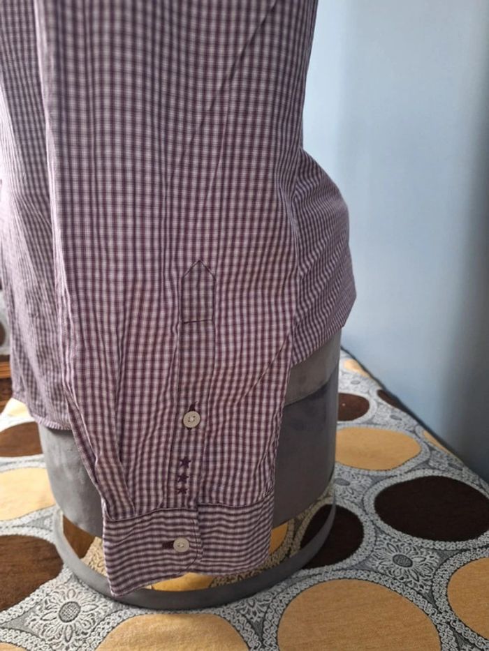 Chemise chevignon manches longues à carreaux homme / slim / taille XL (415) - photo numéro 5