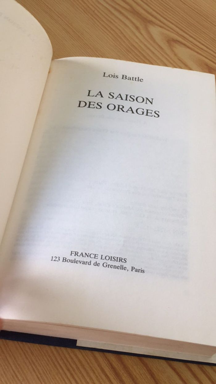 La saison des orages Loïs Battle - photo numéro 7