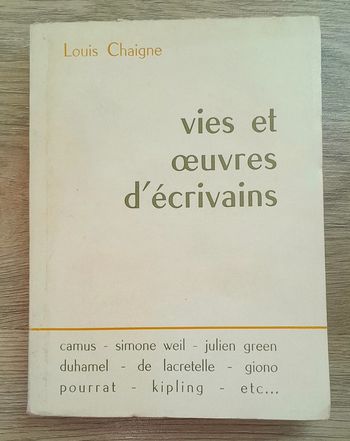 Vies et œuvres d'écrivains