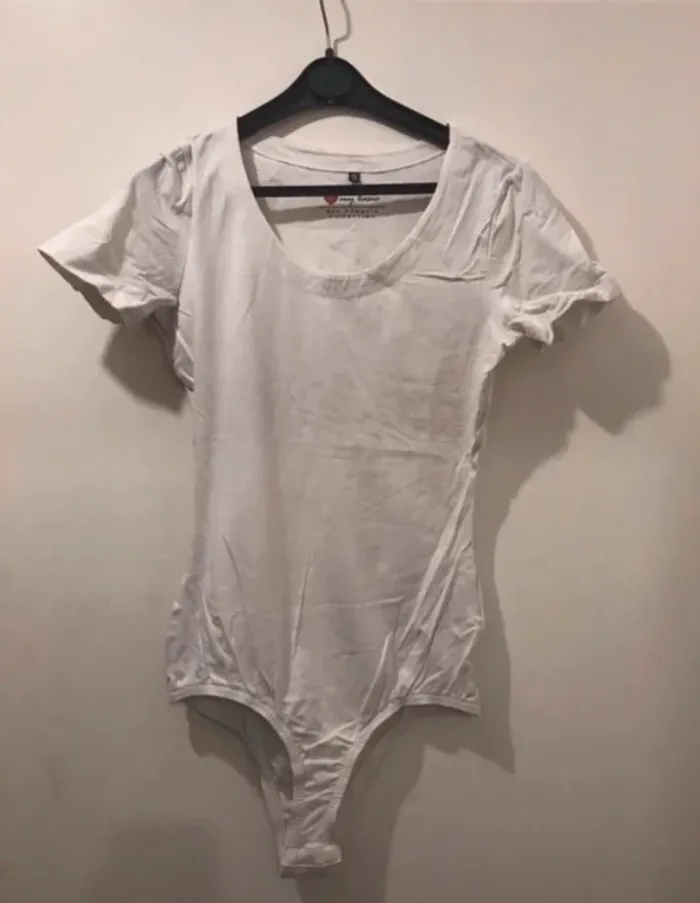 Body Franprix collection manches courtes blanc taille L