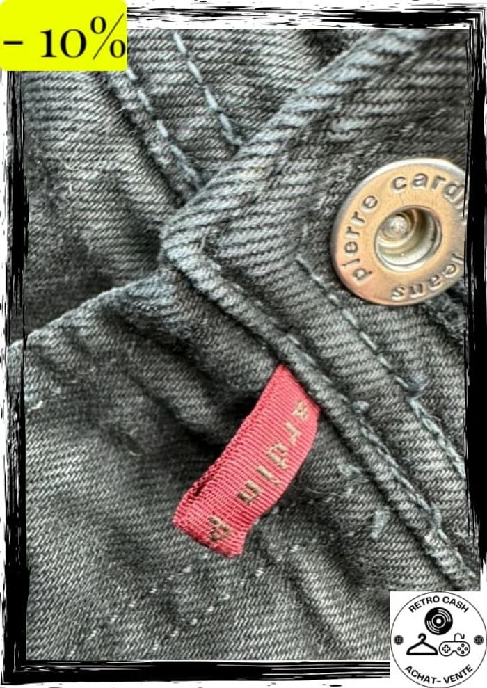 Jean black star pierre Cardin noir homme taille w36/l34 - photo numéro 9