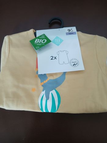 lot 2 barboteuse combishort garcon tex baby 74 cm 
