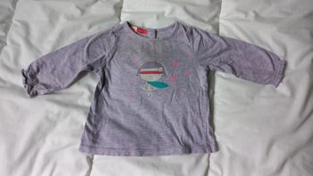 T-shirt mauve dpam t6mois