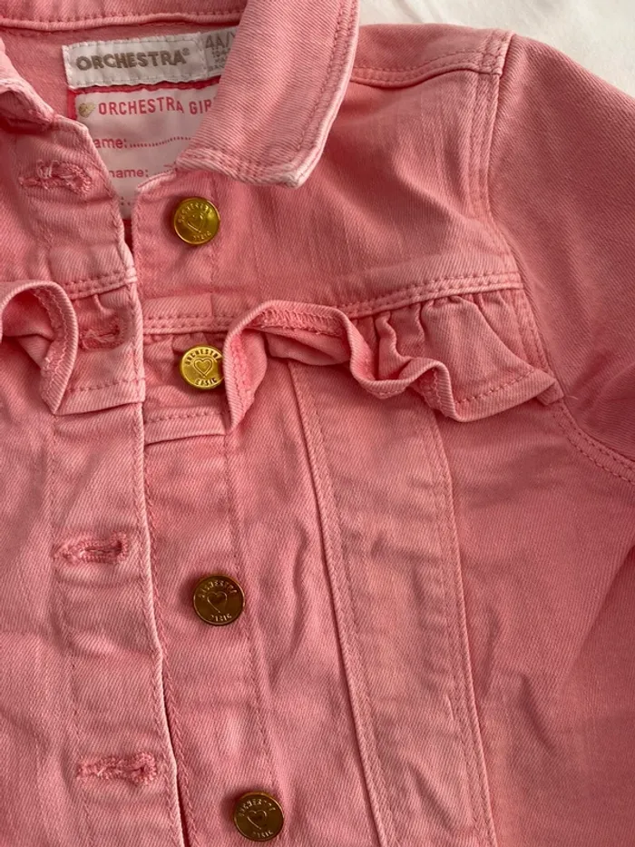 Veste en jean rose - photo numéro 3