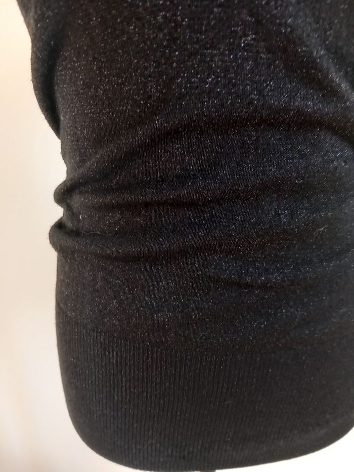 Pull sans manches noir à paillettes Mim - photo numéro 3