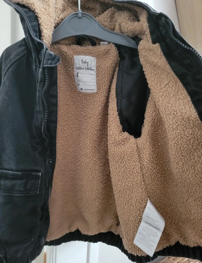 Veste en jean noir - photo numéro 2