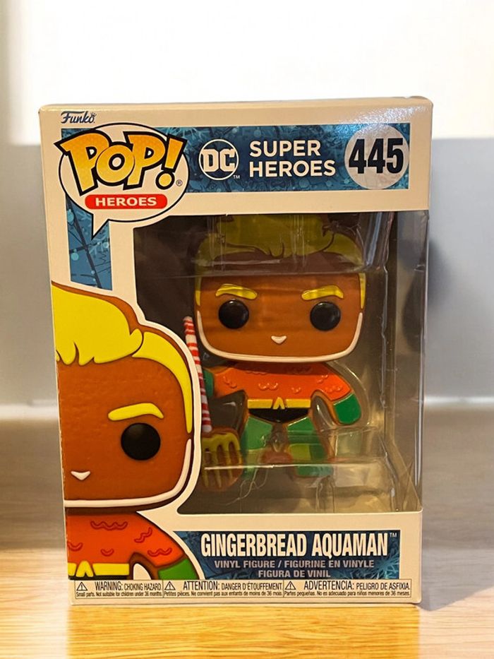 Figurine POP DC Super Heroes 445 Gingerbread Aquaman neuve non deboxee