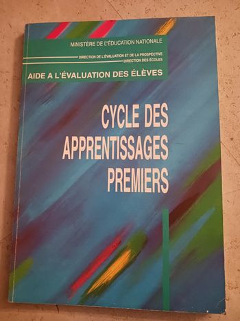 livre cycle des apprentissages premiers