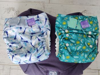 👶 Lot couche lavable x2 Miosolo Bambino Mio | Taille unique évolutive