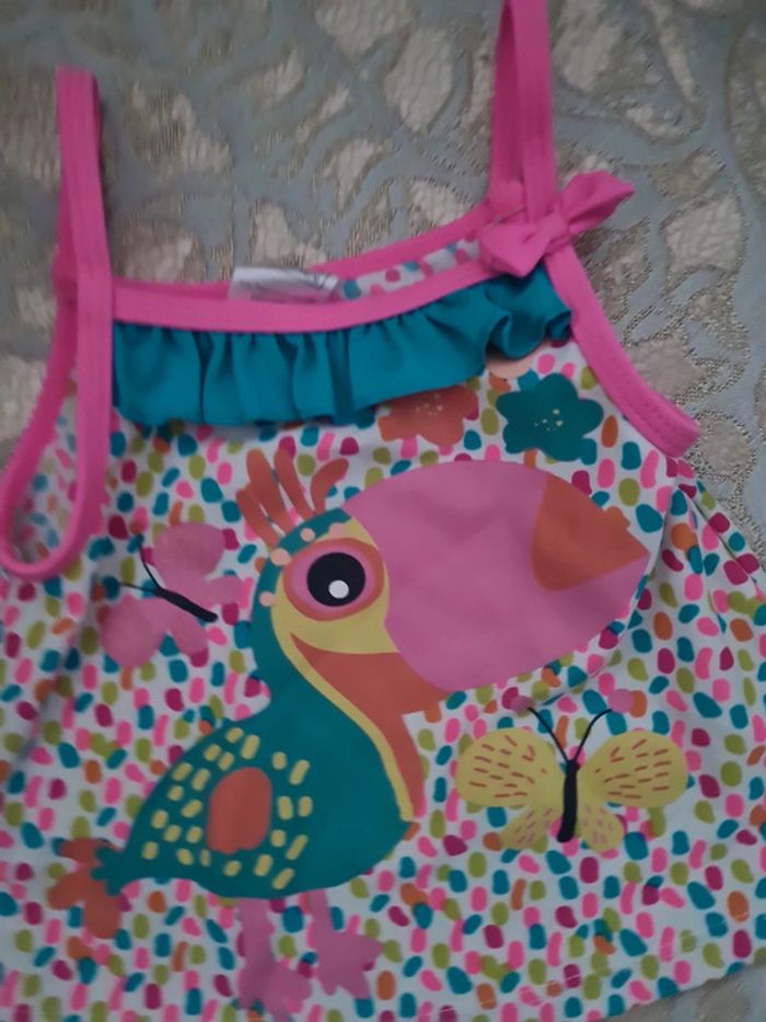 Maillot Debardeur tropical 9 mois très bon etat - photo numéro 3
