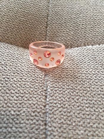 Bague Rose avec strass
