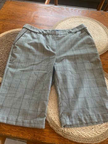 Short long Kiabi taille40 fluide rayé gros