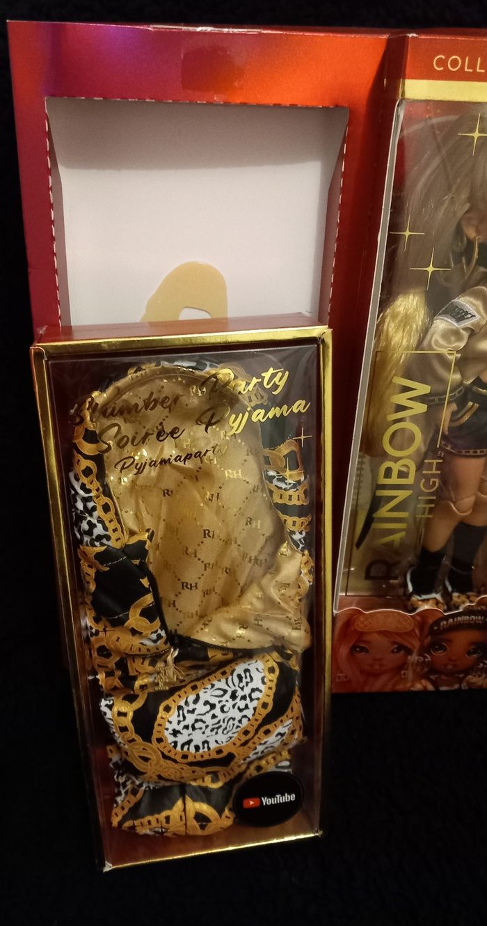 Poupée rainbow high édition spéciale Slumber Party Marisa Golding - photo numéro 9