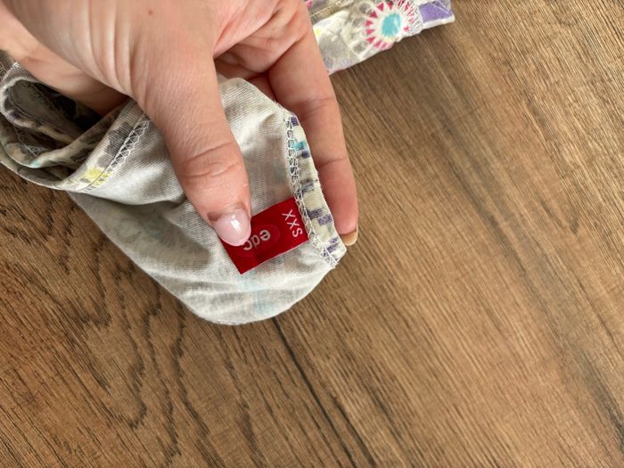 Débardeur blanc multicolore à motifs EDC - Taille XXS - Très bon état - photo numéro 2