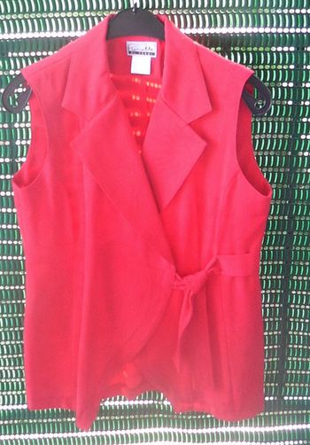 Gilet sans manche rouge