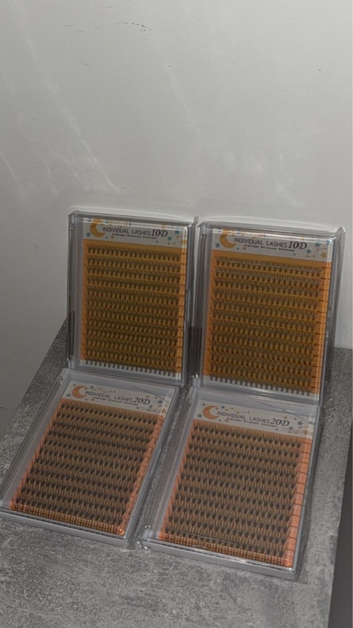 Lot de Faux-Cils Individuels "Individual Lashes" - 10D & 20D