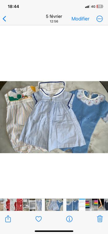 robes et barboteuses vintage