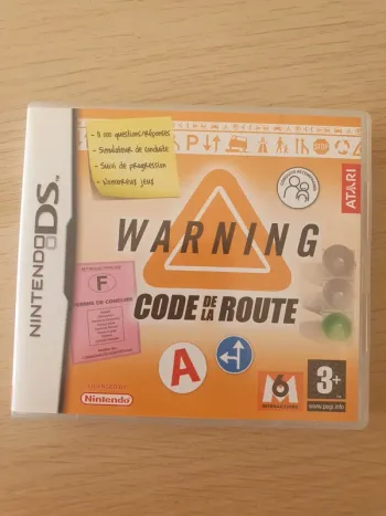 Jeu Nintendo DS Warning code de la route